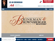 Tablet Screenshot of joanbrinkman.murney.com